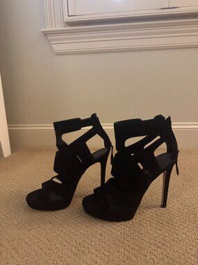 Black Tania Spinelli Strappy Heels